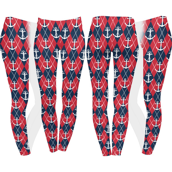 Anchors & Argyle Leggings Turn Around - Apvl