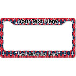 Anchors & Argyle License Plate Frame - Style B (Personalized)