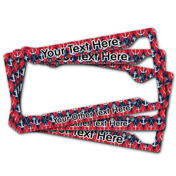 Anchors & Argyle License Plate Frame (Personalized)