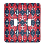 Anchors & Argyle Light Switch Cover (2 Toggle Plate)