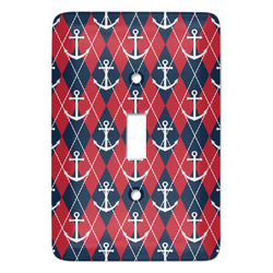 Anchors & Argyle Light Switch Cover (Personalized)