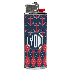 Anchors & Argyle Case for BIC Lighters (Personalized)