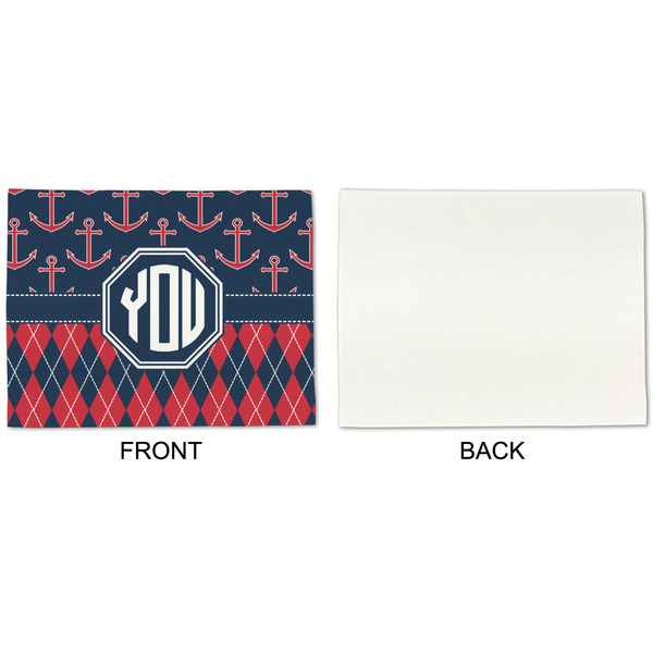 Anchors & Argyle Linen Placemat - APPROVAL Single (single sided)