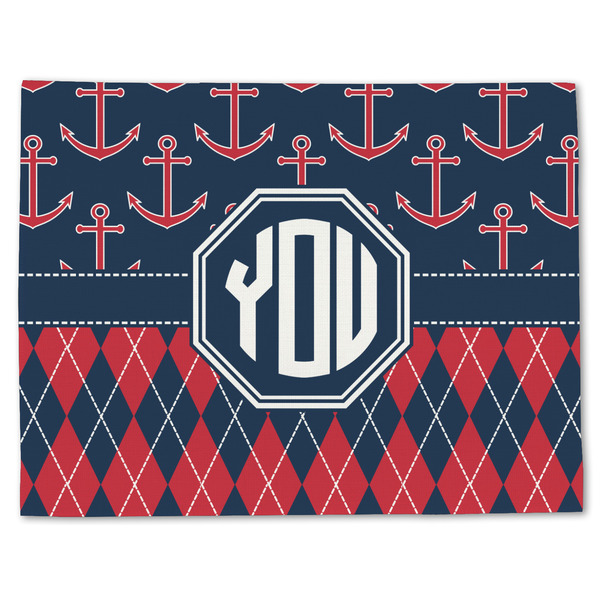 Anchors & Argyle Linen Placemat - Front