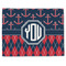 Anchors & Argyle Single-Sided Linen Placemat - Single w/ Monogram