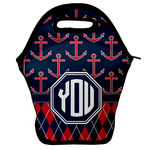 Anchors & Argyle Lunch Bag w/ Monogram