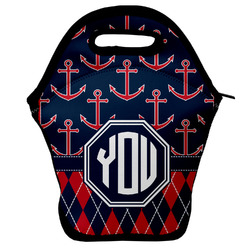 Anchors & Argyle Lunch Bag w/ Monogram