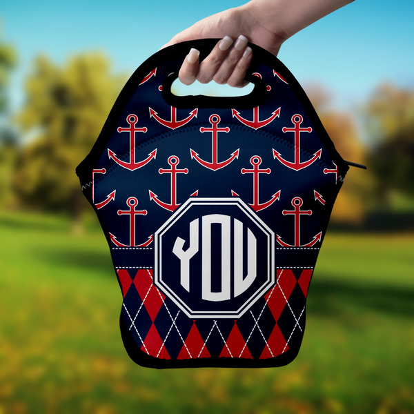 Anchors & Argyle Lunch Bag - Hand