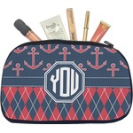 Anchors & Argyle Makeup / Cosmetic Bag - Medium (Personalized)