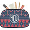 Anchors & Argyle Makeup / Cosmetic Bag - Medium (Personalized)