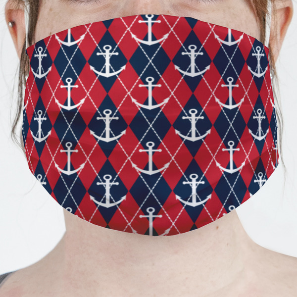 Custom Anchors & Argyle Face Mask Cover