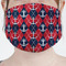 Anchors & Argyle Mask - Pleated (new) Front View on Girl
