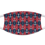 Anchors & Argyle Cloth Face Mask (T-Shirt Fabric)