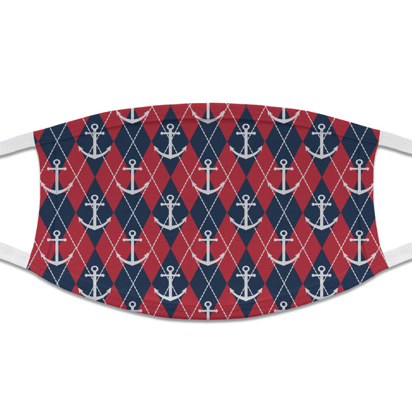 Custom Anchors & Argyle Cloth Face Mask (T-Shirt Fabric)