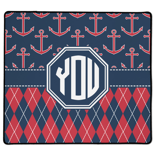 Custom Anchors & Argyle XL Gaming Mouse Pad - 18" x 16" (Personalized)