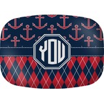 Anchors & Argyle Melamine Platter (Personalized)