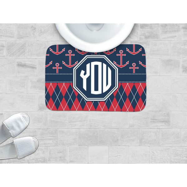 Anchors & Argyle Memory Foam Bath Mat - LIFESTYLE