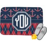 Anchors & Argyle Memory Foam Bath Mat - 24"x17" (Personalized)