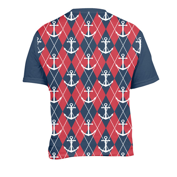 Anchors & Argyle Men's Crew Neck T Shirt Medium - Back