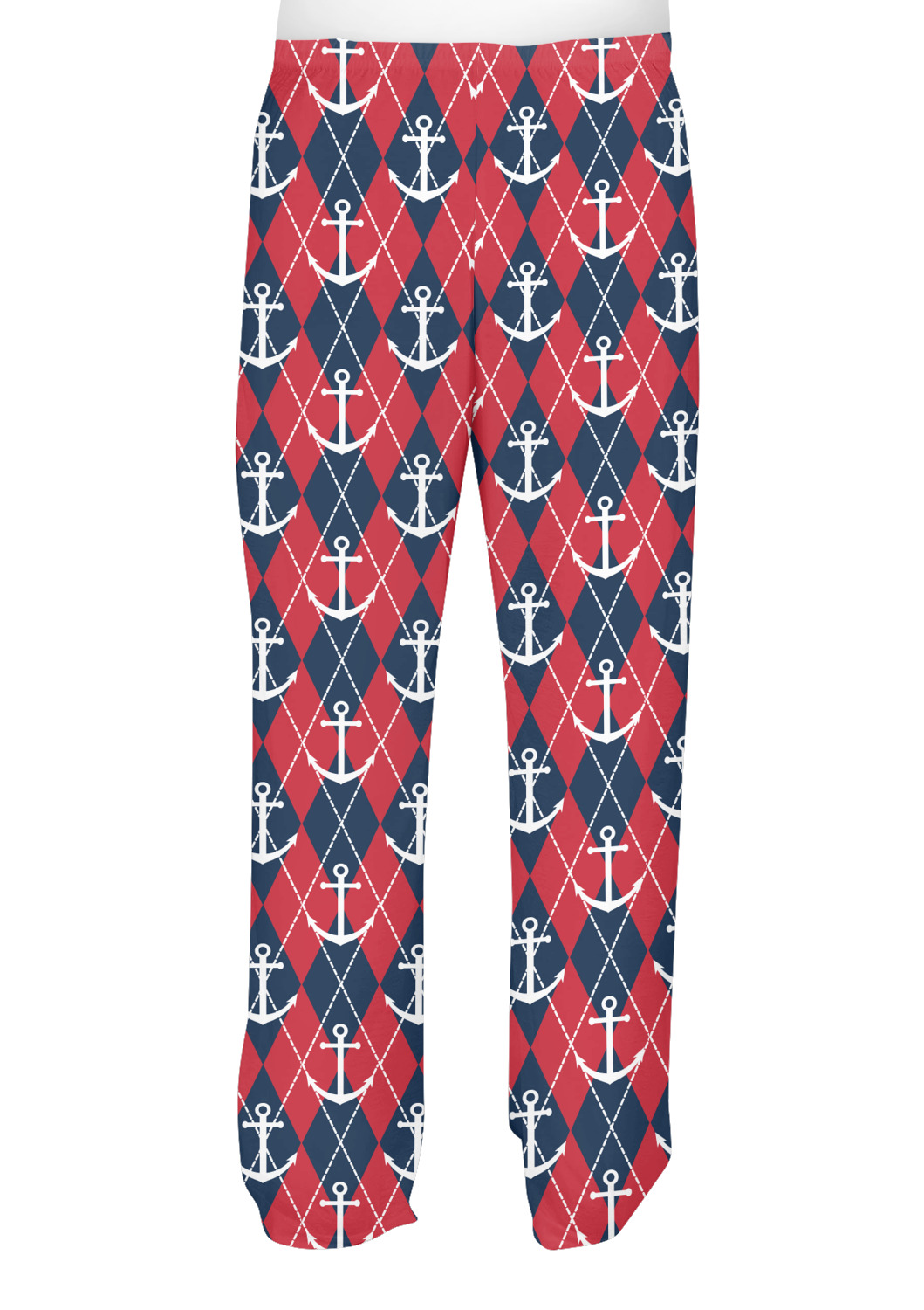 Anchors & Argyle Mens Pajama Pants (Personalized) - YouCustomizeIt