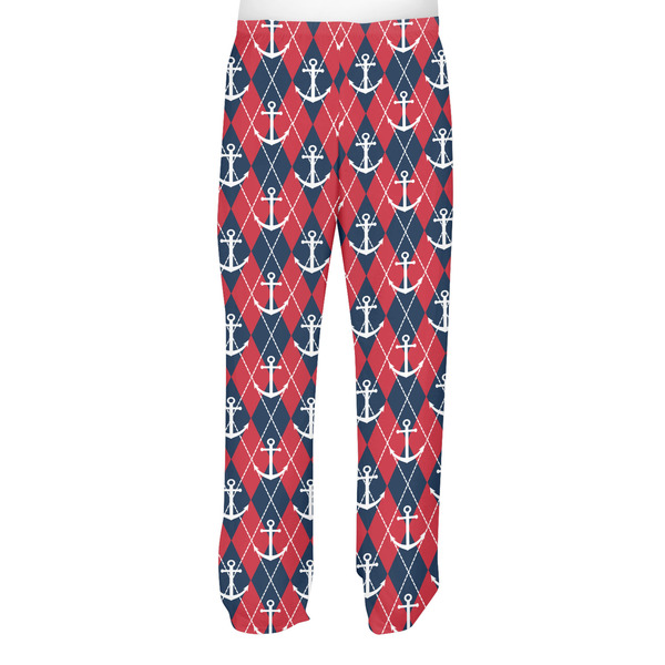 Anchors & Argyle Men's Pjs Back - on model