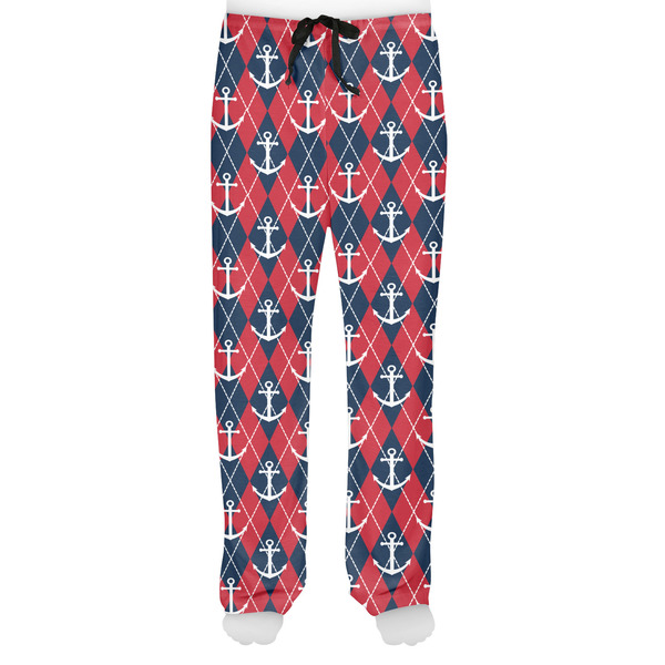 Anchors & Argyle Men's Pjs Front - on model