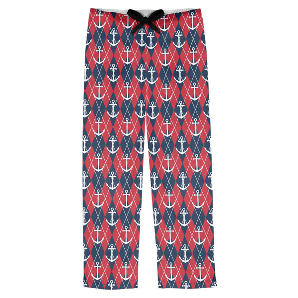 Custom Anchors & Argyle Mens Pajama Pants - 2XL