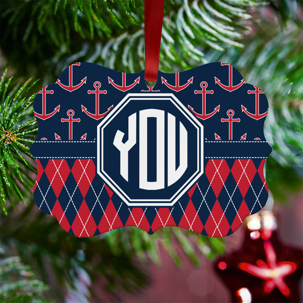 Anchors & Argyle Metal Benilux Ornament - Lifestyle