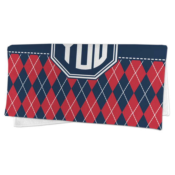 Anchors & Argyle Microfiber Dish Rag - FOLDED (half)