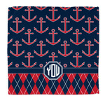 Anchors & Argyle Microfiber Dish Rag (Personalized)