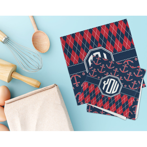 Anchors & Argyle Microfiber Dish Rag - LIFESTYLE