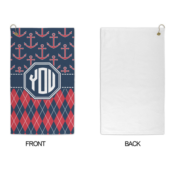 Anchors & Argyle Microfiber Golf Towels - APPROVAL