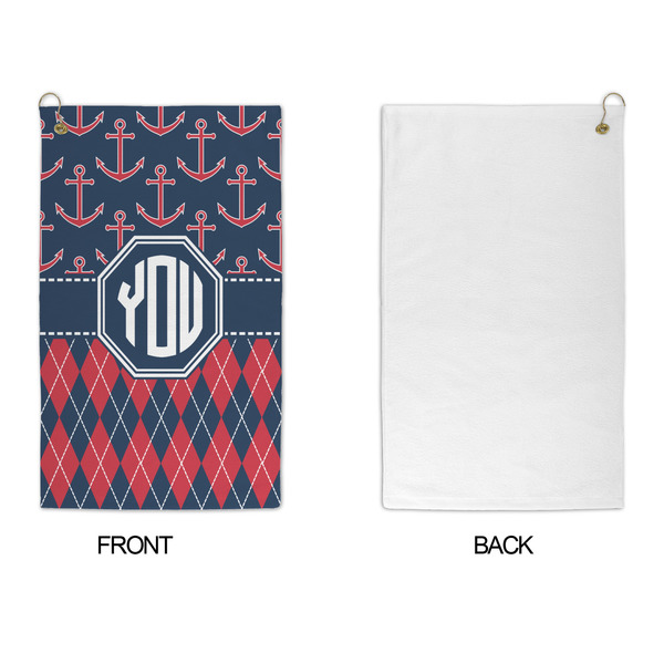 Anchors & Argyle Microfiber Golf Towels - APPROVAL