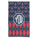 Anchors & Argyle Microfiber Golf Towel (Personalized)