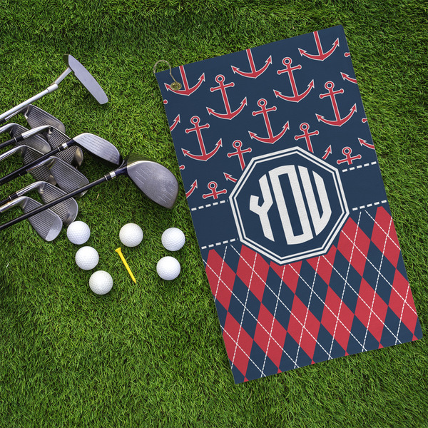 Anchors & Argyle Microfiber Golf Towels - LIFESTYLE