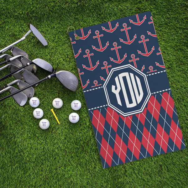 Anchors & Argyle Microfiber Golf Towels - LIFESTYLE