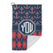 Anchors & Argyle Microfiber Golf Towels Small - FRONT FOLDED
