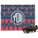 Anchors & Argyle Dog Blanket - Regular (Personalized)