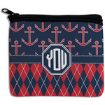 Anchors & Argyle Rectangular Coin Purse (Personalized)