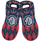 Anchors & Argyle Neoprene Oven Mitts - Set of 2 w/ Monogram