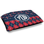 Anchors & Argyle Outdoor Dog Bed - Large (Personalized)