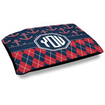 Anchors & Argyle Dog Bed w/ Monogram