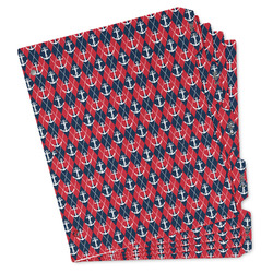 Anchors & Argyle Binder Tab Divider - Set of 5 (Personalized)