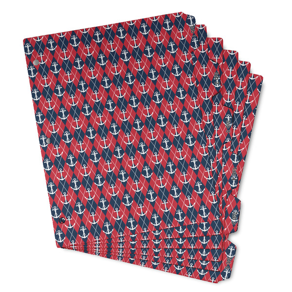 Anchors & Argyle Page Dividers - Set of 6 - Main/Front