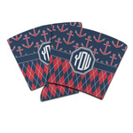 Anchors & Argyle Party Cup Sleeve (Personalized)
