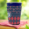 Anchors & Argyle Party Cup Sleeves - with bottom - Lifestyle