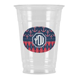 Anchors & Argyle Party Cups - 16oz (Personalized)