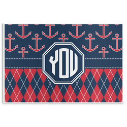 Anchors & Argyle Disposable Paper Placemats (Personalized)