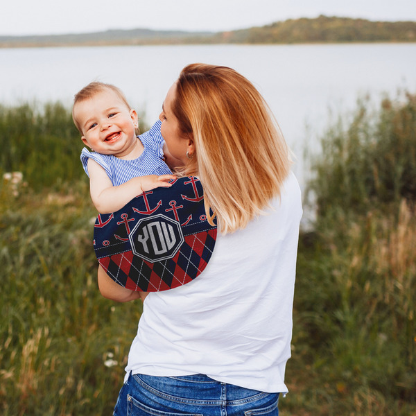 Anchors & Argyle Peanut Shaped Burp - Lifestyle