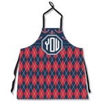 Anchors & Argyle Apron Without Pockets w/ Monogram